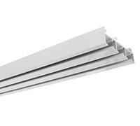 GARDINIA Tringle à rails rideaux à 3 rails, Série Atlanta, Aluminium, 160 cm, Blanc