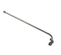 GARDINIA Tringle à rideau pivotante, Barre en métal avec matériel de fixation inclus, Barre extensible, Distance mur: 1,5 cm, Longueur: 55-85 cm, Effet inox, Argenté