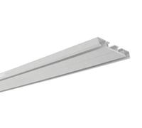 Gardinia Tringle à rideaux en aluminium 2 voies Blanc 150 cm