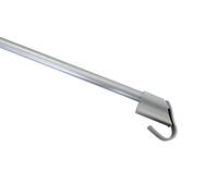 GARDINIA Tringle de Vitrage - Extensible - Montage sans perceuse ni vis - Diamètre 10/12 mm - Longueur 75-125 cm - Métallique - Argent