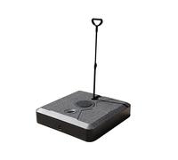 Gardissimo Pied de parasol Smart, rechargeable, enroulable, 140 kg, dimensions 85 x 85 x 19,5 cm, noir, pied de parasol avec roulettes pour grands parasols déportés et parasols déportés, mobile