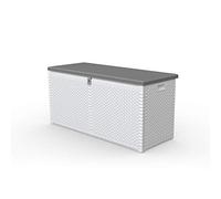 Gardiun Banc Coffre de Jardin en Résine Imitation Rotin 300 L 48x120x57 cm