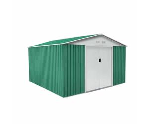 Gardiun Conventry Abri de jardin en métal 9,66 m² Vert