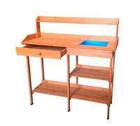 Table de Préparation Jardinage Kalvin 44x116x125 cm Bois Naturel