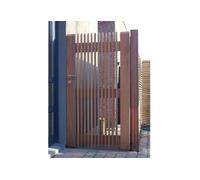 Gardival. Portail Simple Battant en Iroko Prado - 100 x 180 cm - 109100-22691