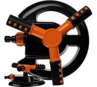 Gardlov Arroseur de pelouse de jardin 360° avec 3 bras rotatifs et grande portée - Arroseur de jardin stable pour un arrosage facile et uniforme jusqu'à 10 m - Idéal pour l'arrosage du jardin 25427