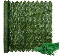 Gardlov Brise-vue artificiel pour balcon - Brise-vue - Brise-vue - Bordure de jardin décorative - 0,5 x 3 m - Avec feuilles - 23641