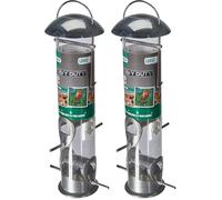 Gardman A01044 Grand Mangeoire à Graine Très Résistante 14 x 14 x 42 cm (Lot de 2)