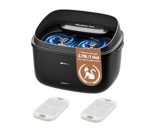 Gardner Pet Fontaine à Eau pour Chat et Chien 3.78L, Noir