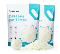 Gardner Pet Litière pour Chats à Base de Manioc,Litière Agglomérante pour Chat au Contrôle des Odeurs - Faible Poussière, Base de Plantes Naturelles, Absorption Rapide et Faible Traçage (2 x 4.1 kg)