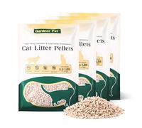 Gardner Pet Litière pour Chats en Zéolite Naturelle, Formule Minérale Naturelle avec Contrôle des Odeurs, Faible Poussière et Anti-Dispersion, Non-Agglomérante (4 x 1.6 kg)