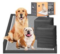 Gardner Pet Lot de 50 tapis d'entraînement extra larges en carbone pour chiot - Super absorbants et épais - Contrôle des odeurs - 6 couches anti-fuites - Séchage rapide - Convient pour chiens, chats