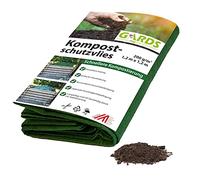 Gards Nouveau Toile de compostage - Toile de Protection pour Compost - Couverture, résistante à la déchirure - Perméable à la Vapeur - Stabilisée aux UV - Verte, 1,2 x 1,2 m, 200 g/m2