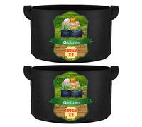 Gardzen Lot de 2 Sacs de Culture de 100 gallons, Pots en Tissu d'aération avec poignées, Pot pour Plantes