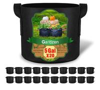 Gardzen Lot de 20 Sacs de Plantation avec poignées - 3,5 à 4,5 l