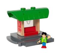 Brio World - 33840 - Gare à Enregistreur vocal - Accessoire pour circuit de train en bois - Fonction sonore - Figurine incluse - Jouet pour garçons et filles dès 3 ans