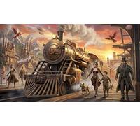 Gare de Train Steampunk Puzzle 1000 Pièces Adultes Et Enfants, Casse-tête,Anti-Stress,Déco Murale,Premium,Carton,Dès 14 Ans,Défi,Détente,Jeu Éducatif 70x50cm
