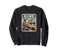 Gare d'Osaka Rétro Japon Train Japonais Vintage Kanji Sweatshirt
