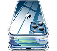 Garegce Coque Compatible avec iPhone 12 Pro Max, 2 Pack Verre Trempé Protecteur écran, Transparente Silicone Antichoc, Protection Cover Compatible avec iPhone 12 Pro Max, 6.7 Pouces - Transparente