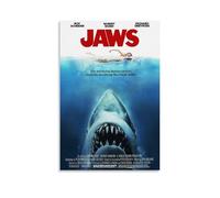 Gareoc Jaws Poster décoratif sur toile classique pour chambre à coucher Motif thriller 40 x 60 cm
