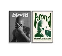 Gareoc Lot de 2 affiches de Frank sur toile de chanteur de musique de l'océan, art mural vintage, décoration murale pour chambre - 30 x 45 cm, style 5