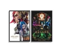 Gareoc Lot de 2 affiches sur toile Arcanes Style 6 40 x 60 cm