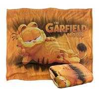 Garfield (2024) Garfield Laying Down Plaid Ultra Doux au Toucher Soyeux - 152 x 127 cm