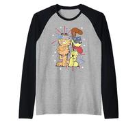 Garfield 4th of July Garfield & Odie Back to Back Fireworks Manche Raglan