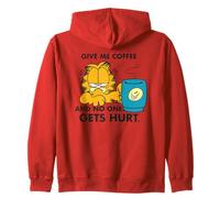 Garfield Art Art Retro Comic Art Morning Coffee Cat Vibes Style Sweat à Capuche