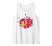 Garfield Barbed Wire Broken Heart Ask Me If I Care Cartoon Débardeur