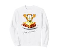 Garfield BUON Appetito Lasagna Lover Photo Cartoon Cat Sweatshirt