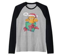 Garfield Christmas Grumpy are We Having Fun Yet Manche Raglan