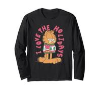 Garfield Christmas I Love The Holidays Big Chest Portrait Manche Longue