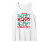 Garfield Christmas Santa's Costume Happy Holidays Pattern Débardeur