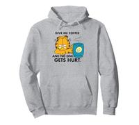 Garfield Coffee Comic Illustration rétro Chat Morning Blues Humour Sweat à Capuche
