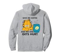 Garfield Coffee Comic Illustration rétro Chat Morning Blues Humour Sweat à Capuche