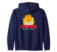 Garfield Dessin d'art rétro Motif Chat Souriant Sweat à Capuche
