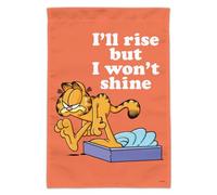 Garfield Drapeau de jardin I'll Rise but I won't Shine