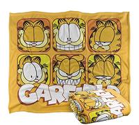 Garfield Faces Plaid Ultra Doux au Toucher Soyeux - 152 x 127 cm