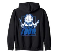 Garfield Food Love Retro Hungry Cat Illustration Cadeaux Comic Sweat à Capuche