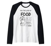 Garfield for The Love of Food Lasagna Pie Retro Vibes Cadeaux Manche Raglan