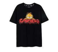 Garfield Graffiti T-Shirt Noir à Manches Courtes pour Hommes | Arborez Le Design Graffiti Tendance et Le Style Unleash, Alliant Confort et Confiance dans la Rue