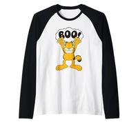 Garfield Halloween Griffes de Chat effrayantes Trick Treat Boo Cartoon Manche Raglan