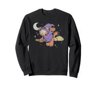 Garfield Halloween Witch Garfield Flying On Broom Retro Sweatshirt
