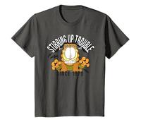 Garfield Halloween Zombie Chat Trouble Trick Treat Cartoon T-Shirt