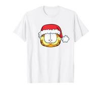 Garfield Happy Merry Christmas Santa Hat T-Shirt