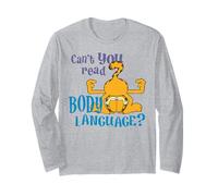 Garfield House Cat Body Language Comédie Classique Dessin animé Manche Longue