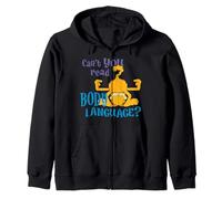 Garfield House Cat Body Language Comédie Classique Dessin animé Sweat à Capuche