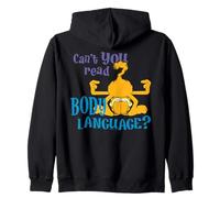 Garfield House Cat Body Language Comédie Dessin animé Classique Sweat à Capuche