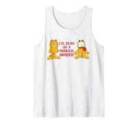 Garfield House Cat Insane Kitty Comedy Meme Dessin animé Classique Débardeur